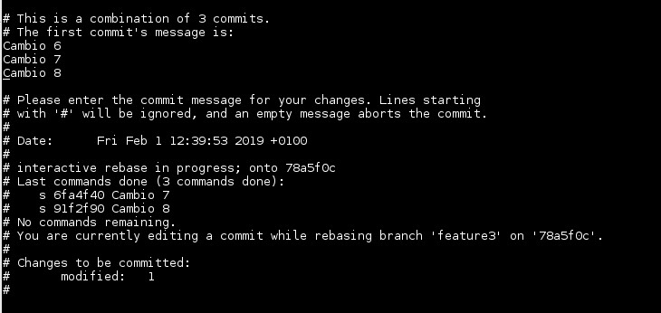 Git modificar commit